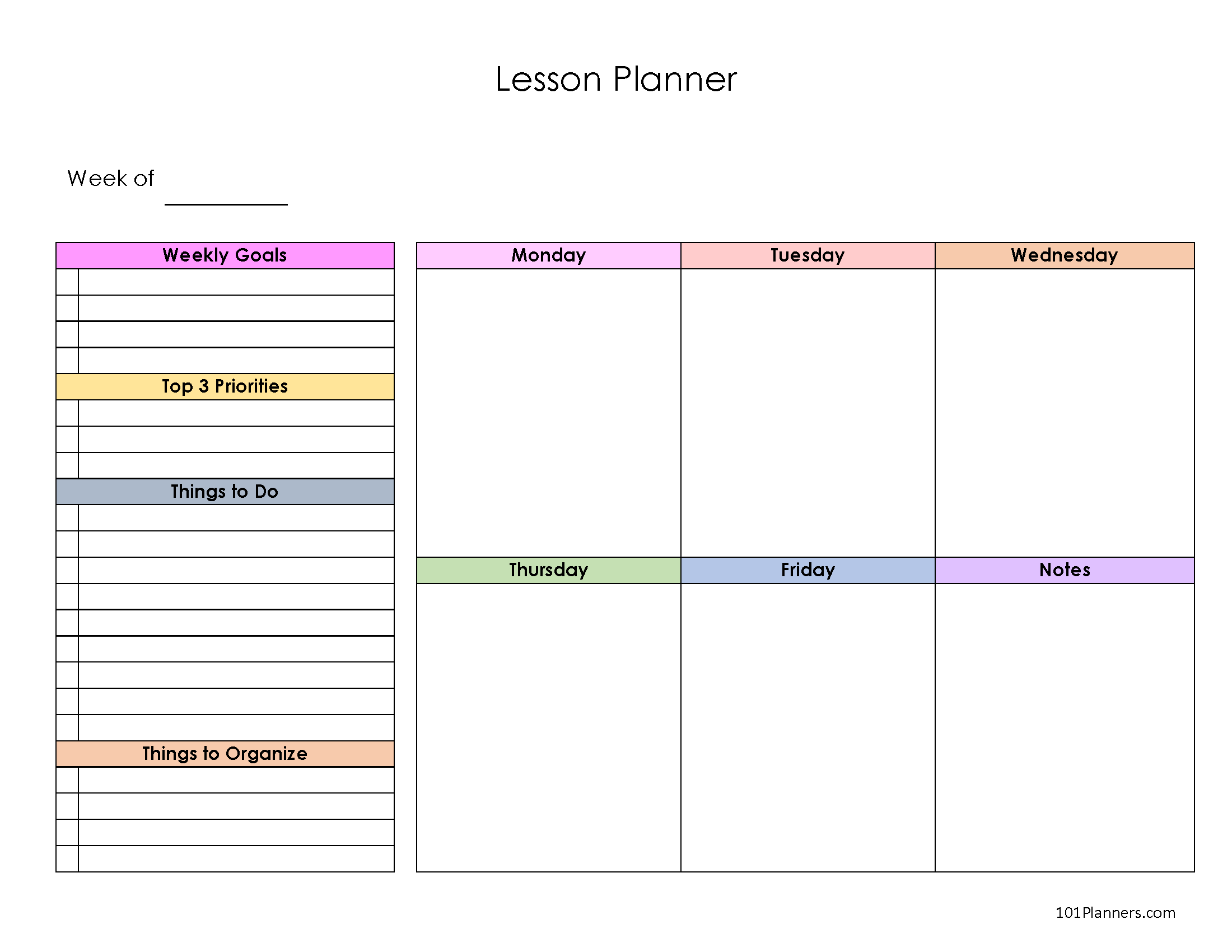 FREE Lesson Plan Template | Word, Editable PDF, Image, Excel