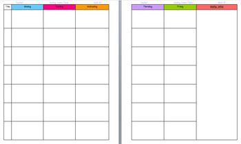printable lesson planning pages