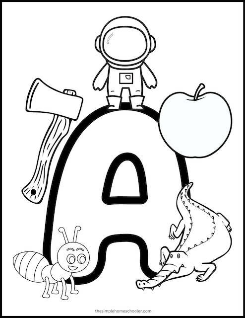 printable letter a worksheet for preschoolers