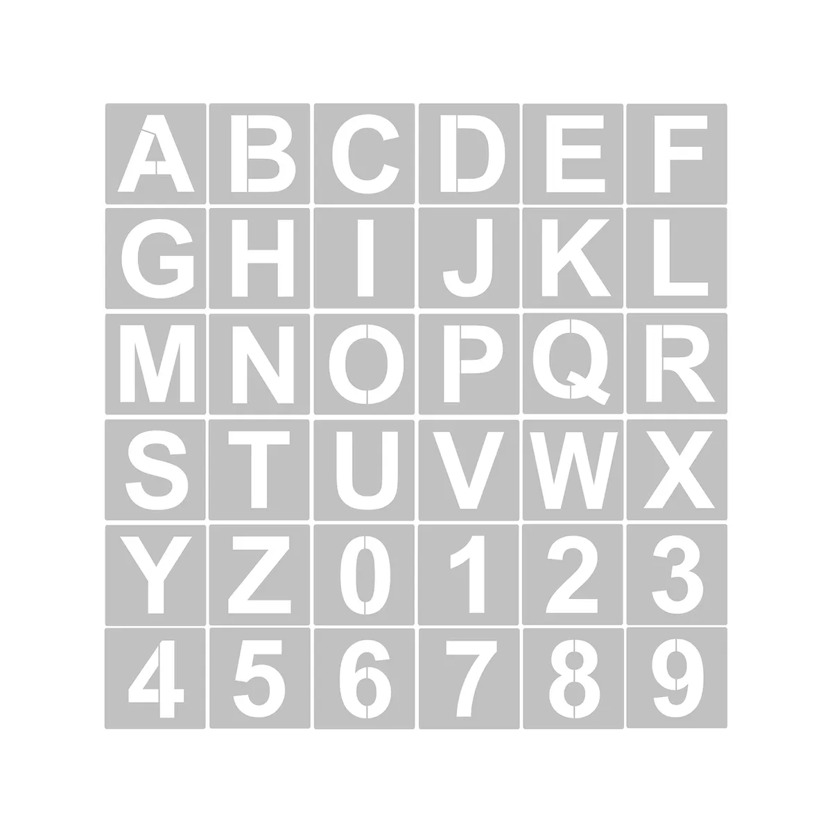 printable letter and number stencils
