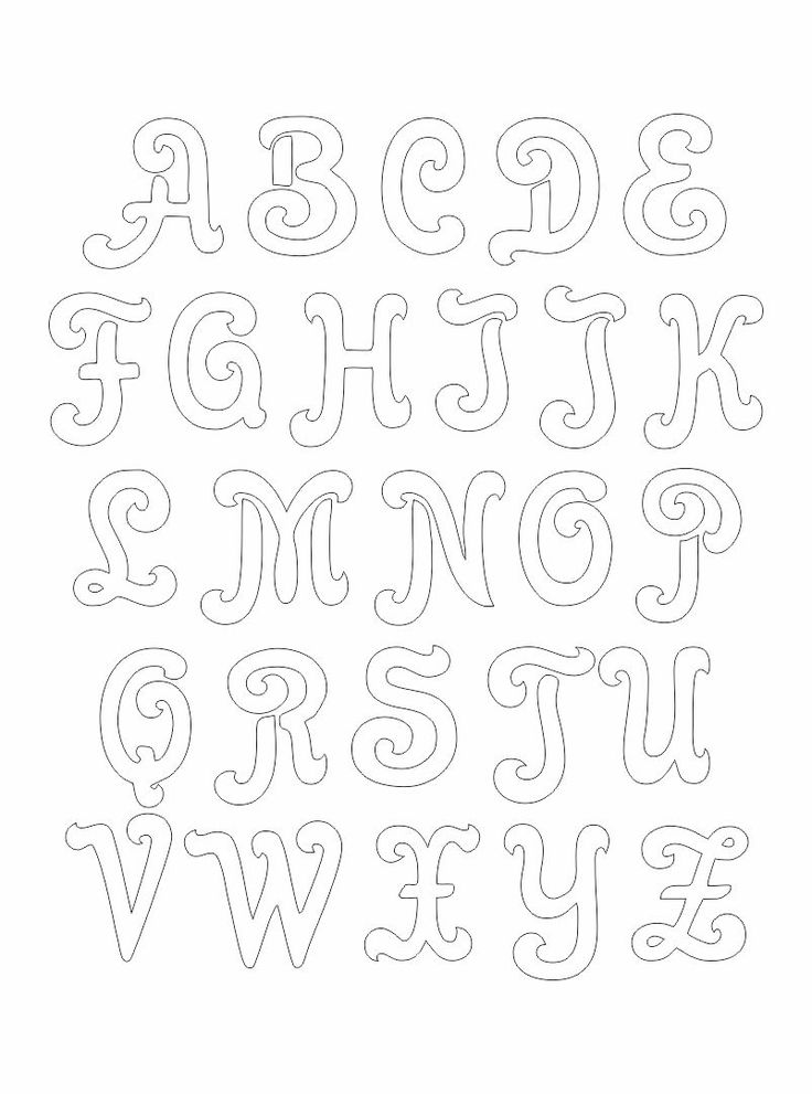 Letter Stencils Designs - 10 Free PDF Printables | Printablee