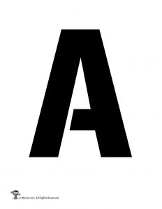 printable letter and number stencils