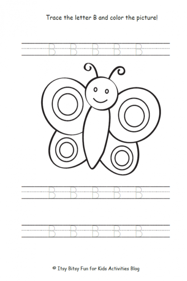 printable letter b worksheet