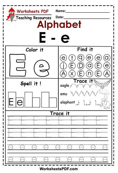 Letter E e ( Activities - Free Printables ) | Letter e worksheets ...
