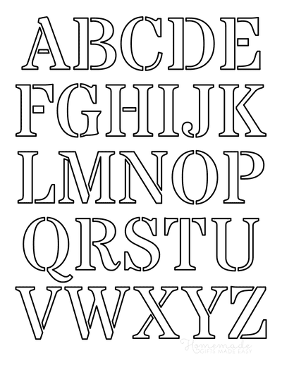 Printable Alphabet Letter Stencils | Woo! Jr. Kids Activities ...