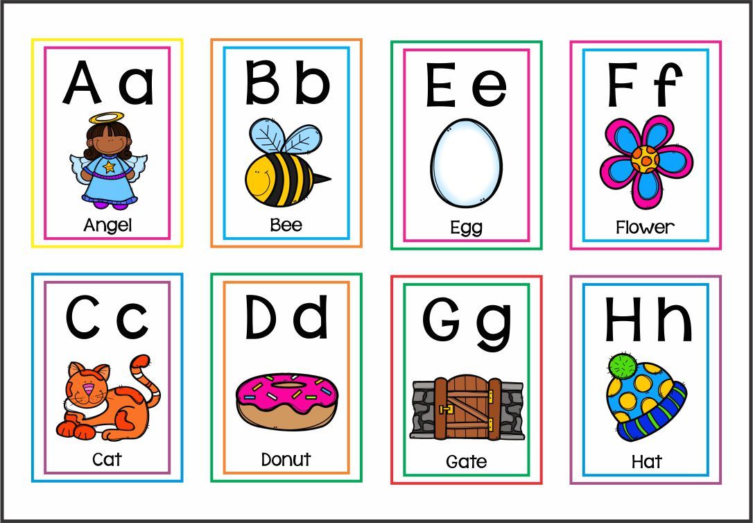 printable letter flashcards preschoolers