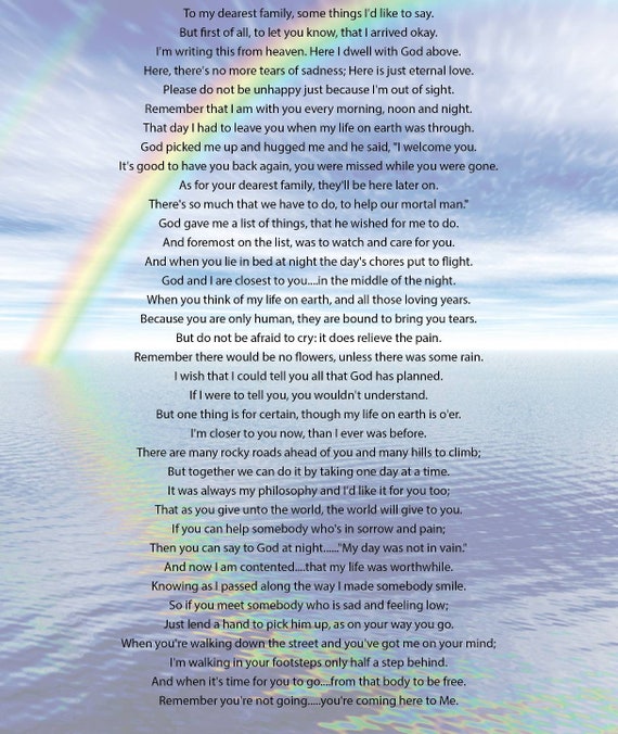 Letter From Heaven with Handwriting