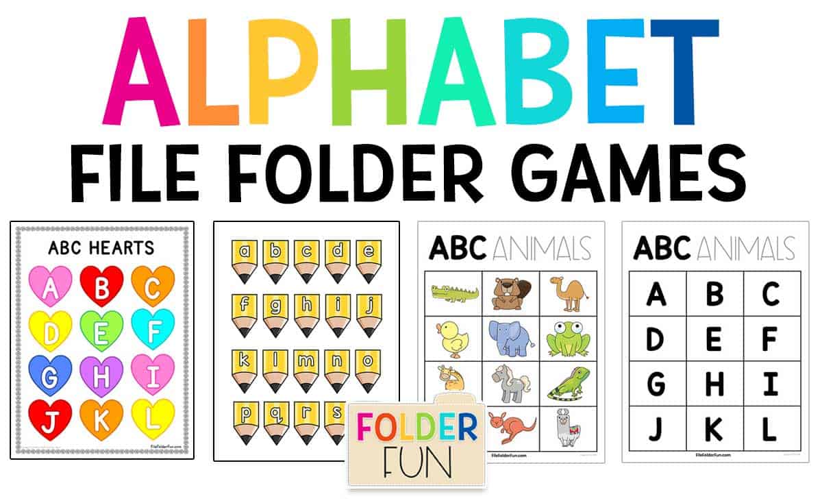 alphabet-file-folder-games-file-folder-fun-worksheets-library for Free Printable File Folder Games For Kindergarten Alphabet File Folder Games - File Folder Fun - Worksheets Library for Free Printable File Folder Games For Kindergarten