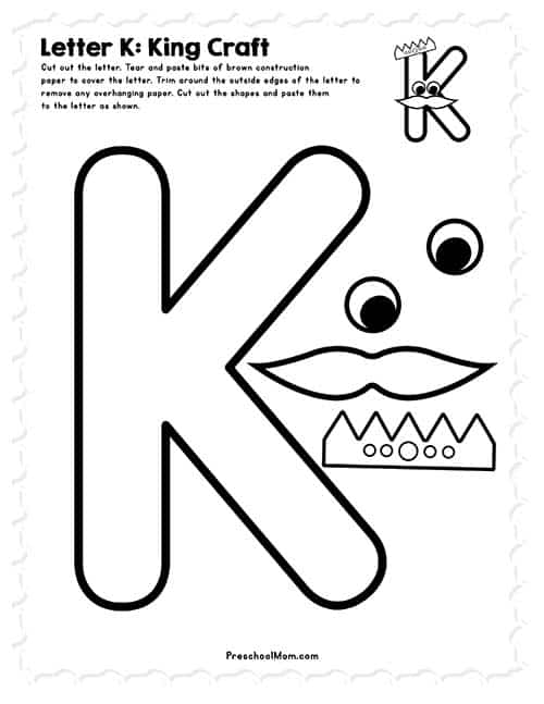 Letter K Preschool Printables - Preschool Mom