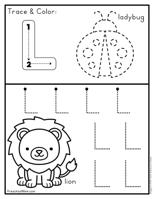 Letter L Preschool Printables - Preschool Mom
