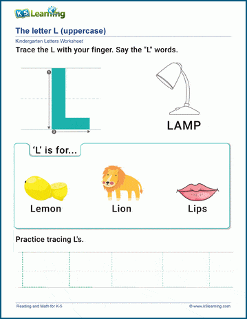 The Letter L Worksheet | Worsheets library