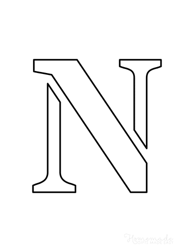 Free Printable Letter Stencils for Crafts