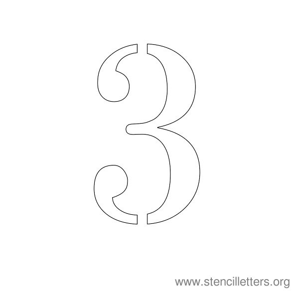 Number Stencils 1-10 - Free to print and Downloadable instantly ...