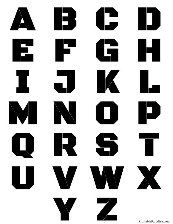 printable letter stencils for posters