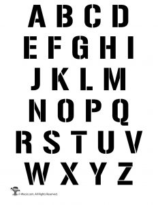 printable letter stencils for posters