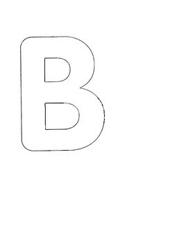 Printable Alphabet Letter Stencils for Banners &  Bulletin Boards