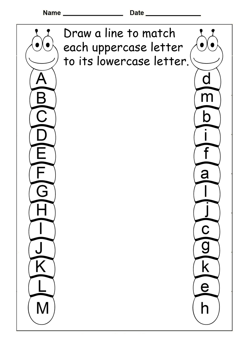 printable letter worksheets for 4 year olds