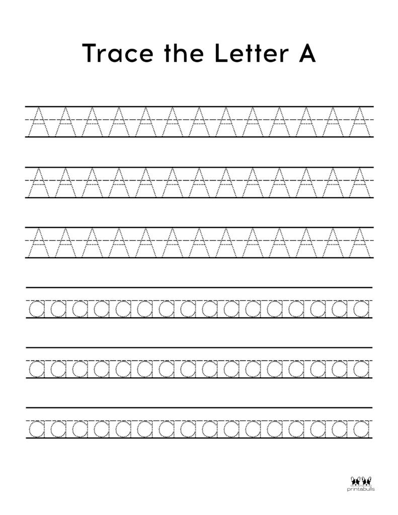 Letter A Worksheets - 50 FREE Printables | Printabulls