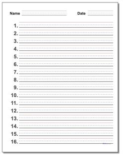 18 Free Printable Lined Paper Sheets | Just Family Fun