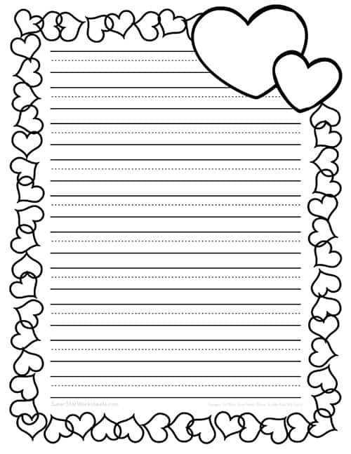 Kindergarten Writing Paper Superstar Worksheets Worksheets Library