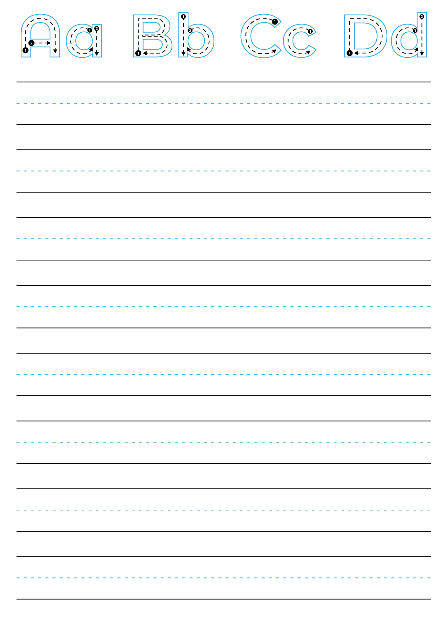 printable letter writing paper for kindergarten