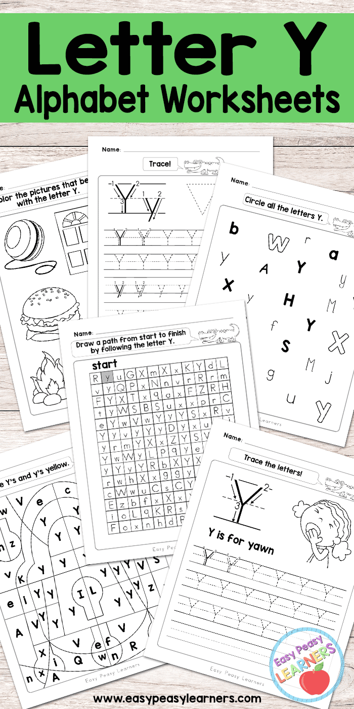 printable letter y worksheet