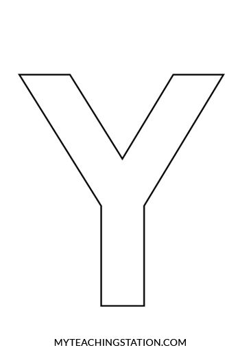 printable letter y