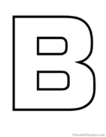 Printable Letters - Print Outline Bubble Letters