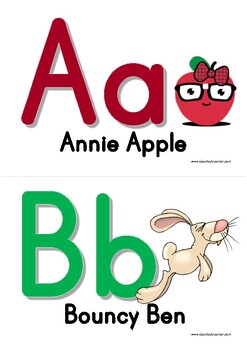 Alphabet Cards: Letterland theme