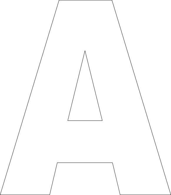 Free Printable Letters Template: Uppercase Alphabet