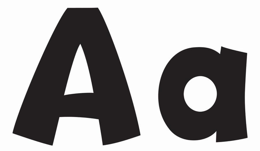 printable letters black