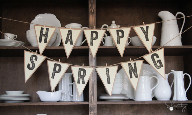 Free Printable Letter Banners - Shanty 2 Chic