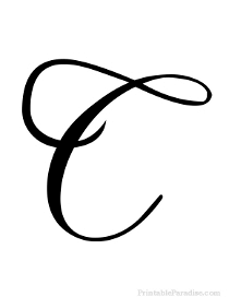 Printable Cursive Letters - Free Fancy Cursive Letters