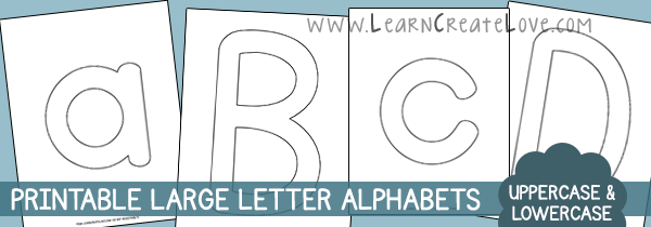 Printable Letters &  Numbers