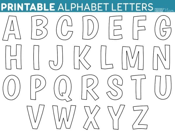 printable letters ofthe alphabet templates