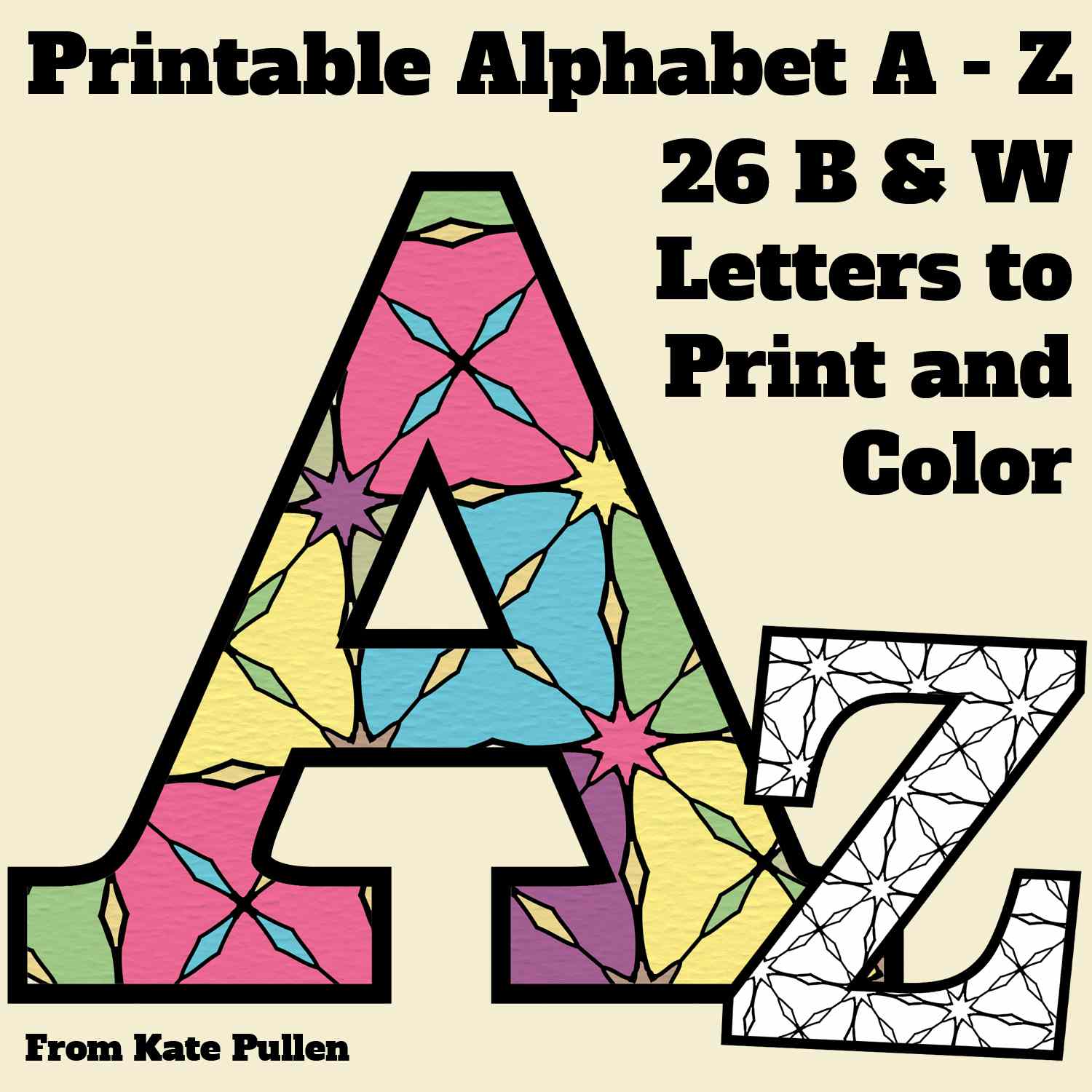 printable letters ofthe alphabet templates