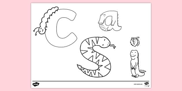 FREE! - Letters of the Alphabet Colouring Page - Colouring - KS1
