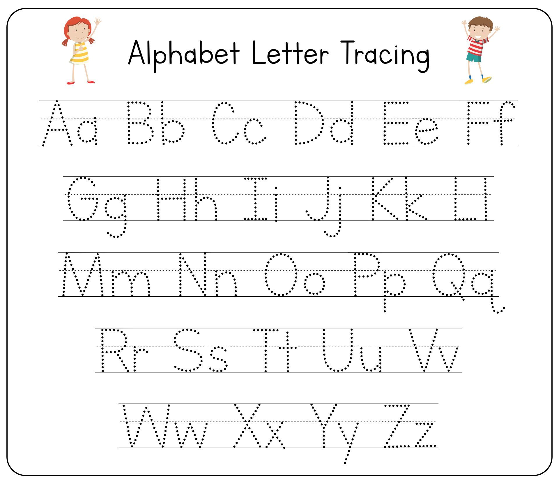 Tracing Letters - 25 Free PDF Printables | Printablee