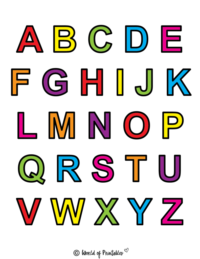 Printable Letters &  Alphabet Letters - World of Printables