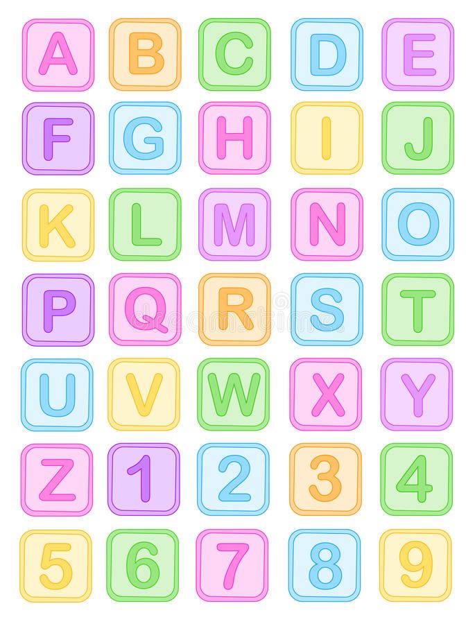 Baby blocks alphabet stock vector. Illustration of alphabet - 19229405