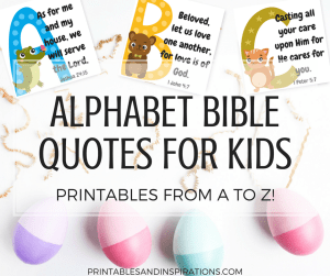 Free Printable Alphabet Memory Verses For Kids! (Bible Quotes ...