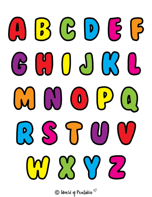 Printable Letters &  Alphabet Letters - World of Printables