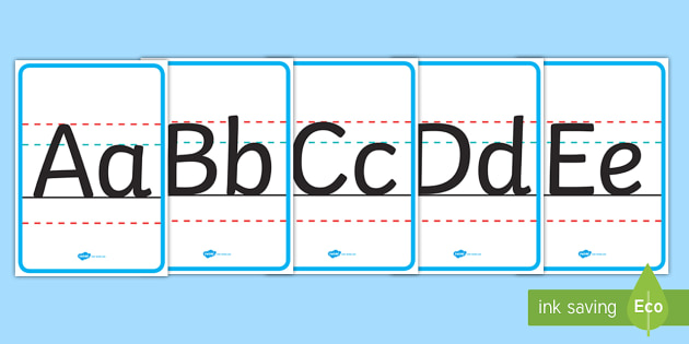Uppercase and Lowercase Alphabet Posters (Teacher-Made)