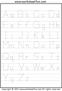 Capital and Small Letter Tracing Worksheet / FREE Printable ...