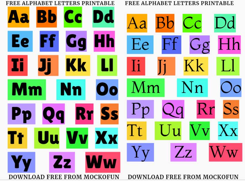✏️ [FREE] Alphabet Letters Printable - MockoFUN