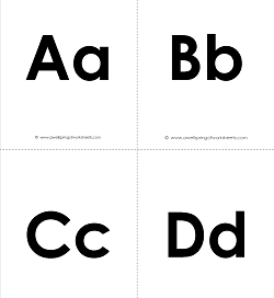 Alphabet Flash Cards - Upper Case &  Lower Case | A Wellspring
