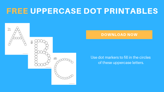 printable letters with dots