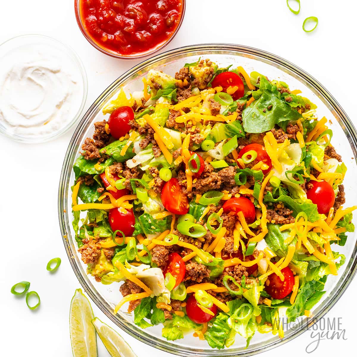 Taco Salad (Healthy &  Easy!) - Wholesome Yum