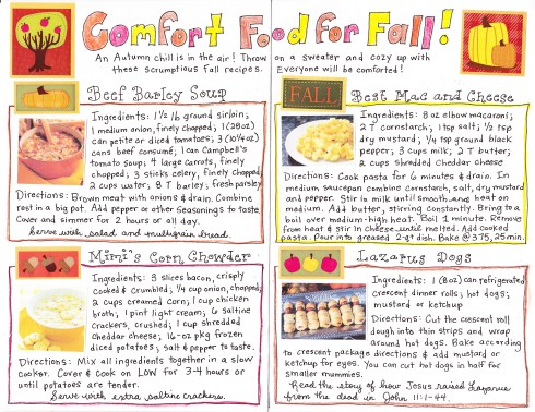 Fall Comfort Food - FREE Printable Recipes! - Happy Home Fairy