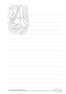 Printable Writing Paper and Stationery for Kids